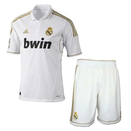 11-12 Real Madrid Retro Home Soccer Jersey Kit (Shirt + Shorts)